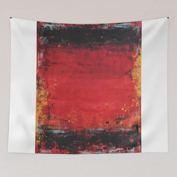 Item preview, Bold Red Abstract expresionist Composition designed and sold by lautir.