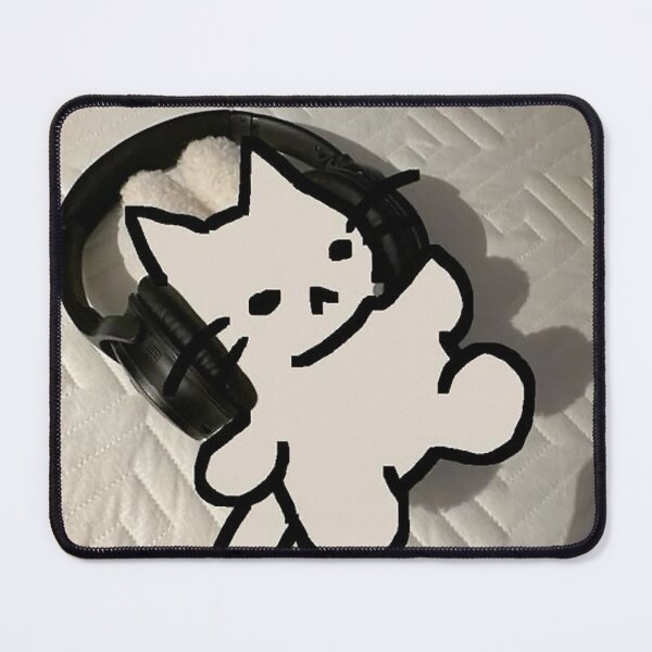 Item preview, Cat sleeping with headphones on | Cute designed and sold by bursti.
