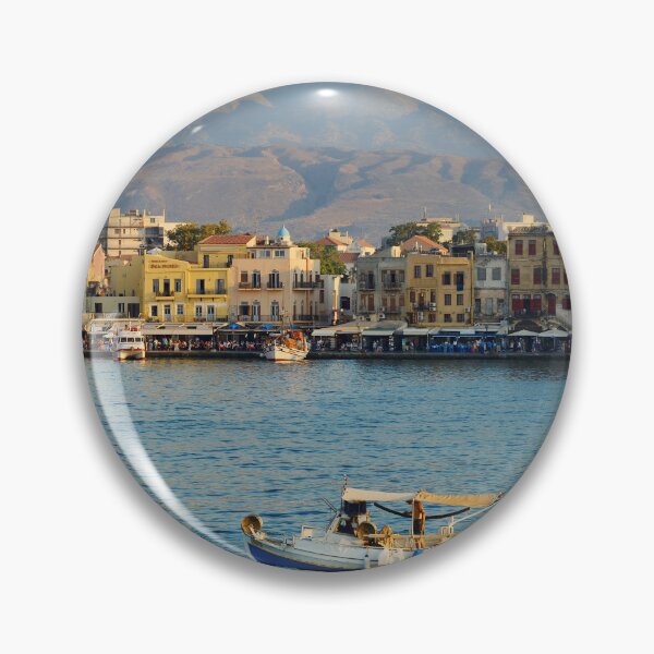 Item preview, Chania, Crete, Greece, Boats in the port of Chania. Original photography. designed and sold by studio838.