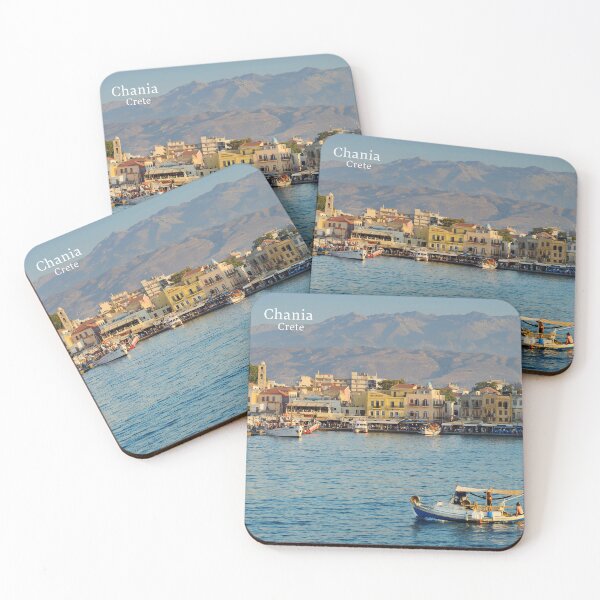 Item preview, Chania, Crete, Greece, Boats in the port of Chania. Original photography. designed and sold by studio838.