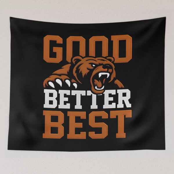 Item preview, Good Better Best Bears Football Printed, Bears Football Fans Vintage Unisex, Embroidered Good Better Best Bears designed and sold by William-Do-X.