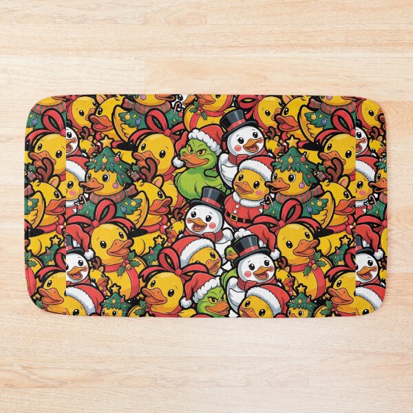 Item preview, Cute Christmas Rubber Duck Pattern designed and sold by MonkiFlipp.