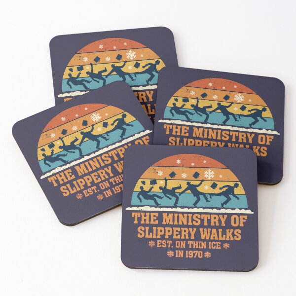 Item preview, The Ministry of Slippery Walks – Retro Winter Funny Design designed and sold by erion5k.