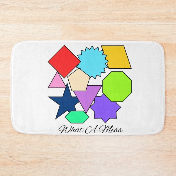 Item preview, "What A Mess" Colorful Abstract Geometric Shapes designed and sold by DraftNDreamShop.