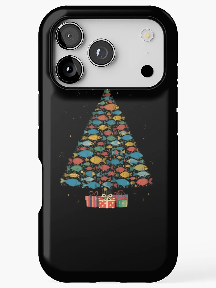Thumbnail 1 of 4, iPhone Case, Fish Christmas Tree designed and sold by Thread&Fable.