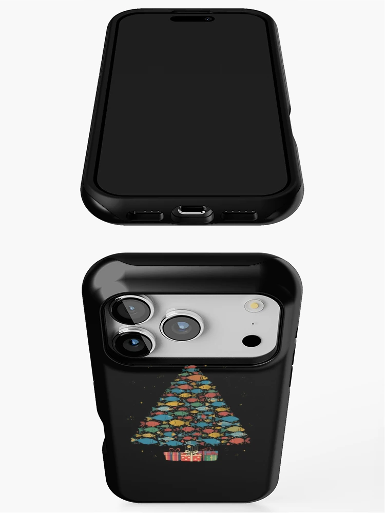 Thumbnail 3 of 4, iPhone Case, Fish Christmas Tree designed and sold by Thread&Fable.