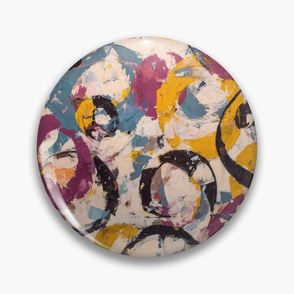 Item preview, Vibrant abstract expressionist Circles and Swirls designed and sold by lautir.