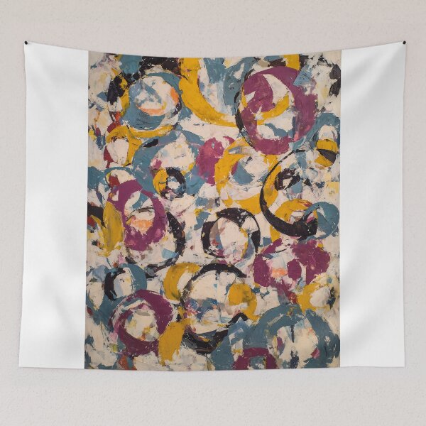 Item preview, Vibrant abstract expressionist Circles and Swirls designed and sold by lautir.