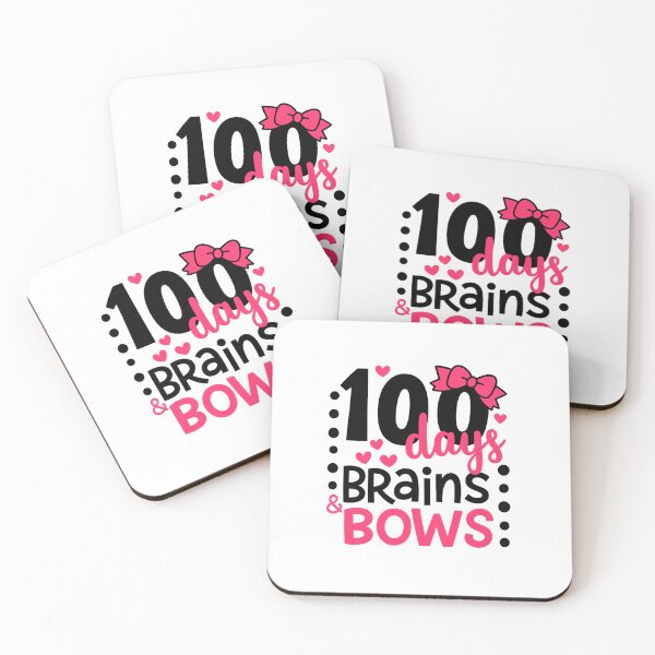 Item preview, 100 days brains and bows – Cute Girl Theme designed and sold by artcultreone.