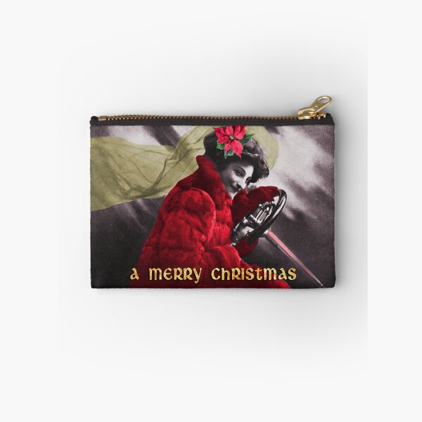 Item preview, Cute Merry Christmas Vintage Red Girl Driving Car designed and sold by tanjica.