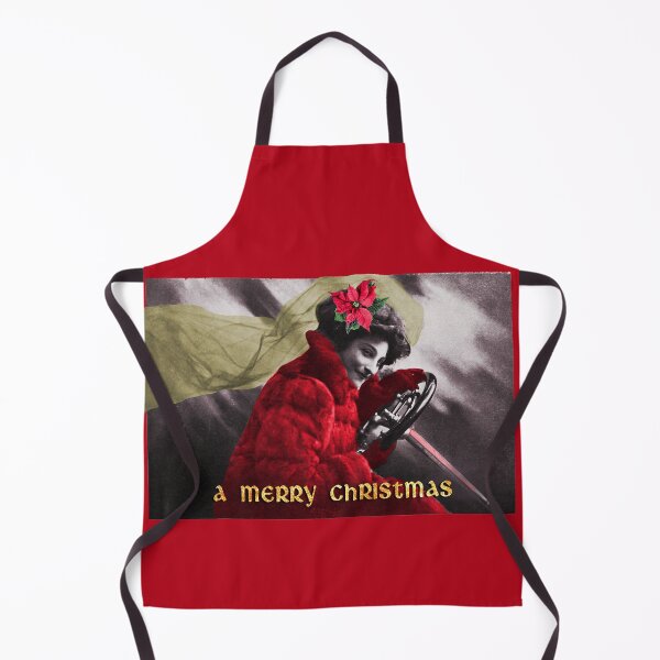 Item preview, Cute Merry Christmas Vintage Red Girl Driving Car designed and sold by tanjica.