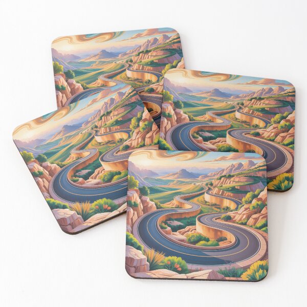 Item preview, Serpentine mountain road through the dramatic landscapes.  designed and sold by Lilashakti ⭐️ ⭐️ ⭐️ ⭐️ ⭐️.