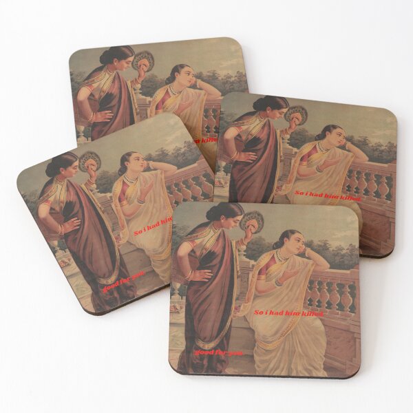 Item preview, Girl Talk Ancient Times Ravi Varma designed and sold by Durgabha Shop.
