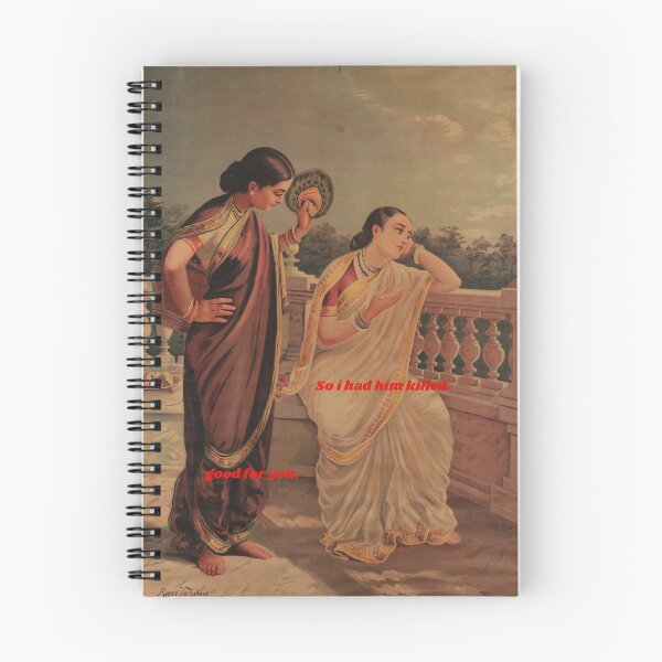 Item preview, Girl Talk Ancient Times Ravi Varma designed and sold by Durgabha Shop.