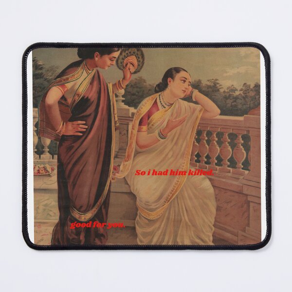 Item preview, Girl Talk Ancient Times Ravi Varma designed and sold by Durgabha Shop.