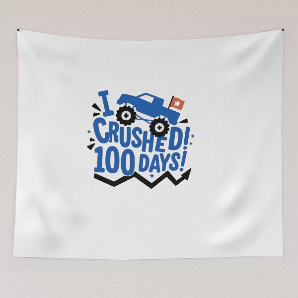 Item preview, i crunched 100 days of school – Tractor Theme designed and sold by artcultreone.