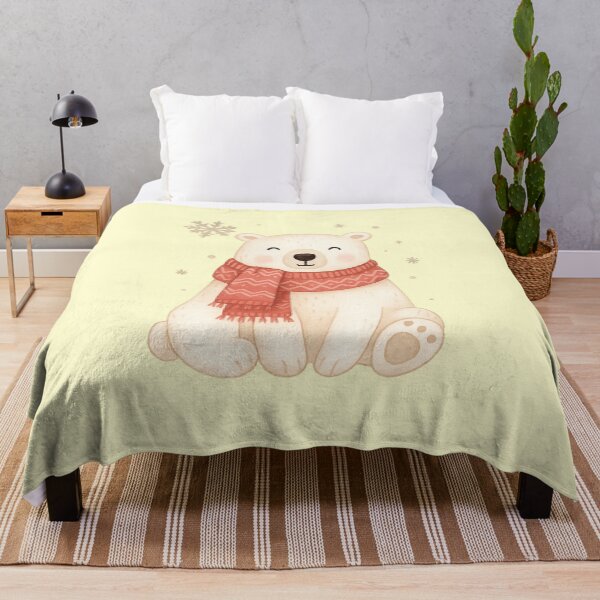 Item preview, Cozy Polar Bear with Scarf - Cute Winter Christmas Gift designed and sold by PunchDrop.