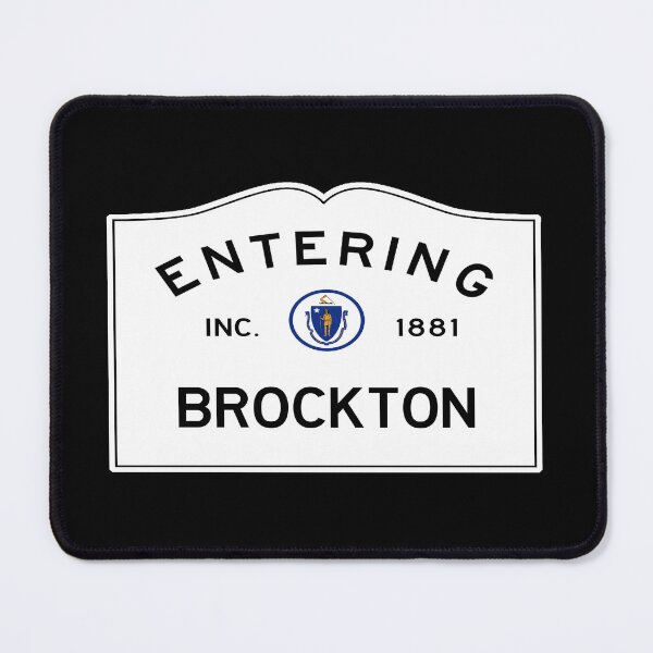 Item preview, Entering Brockton Road Sign - Brockton, Massachusetts aka City of Champions designed and sold by SouthShorePics.