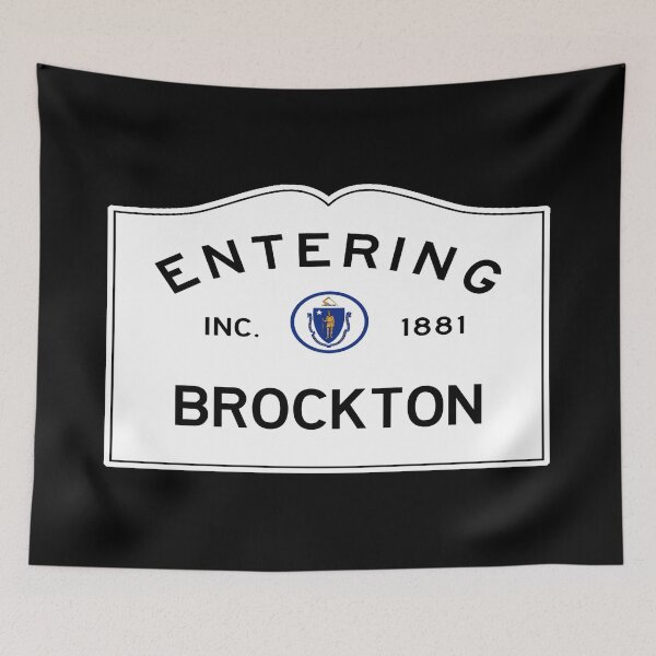 Item preview, Entering Brockton Road Sign - Brockton, Massachusetts aka City of Champions designed and sold by SouthShorePics.