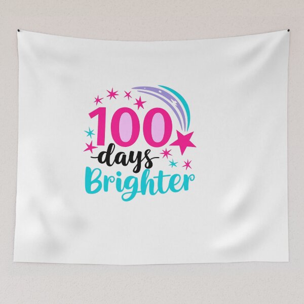 Item preview, 100 days brighter – Light Bulb Theme designed and sold by artcultreone.