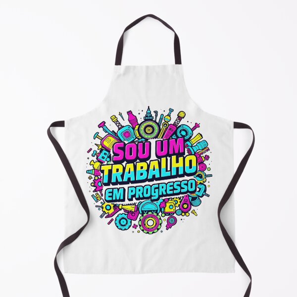 Item preview, Illustration featuring the Portuguese phrase “Sou um trabalho em progresso” (I am a work in progress) designed and sold by Beleza e Estilo.