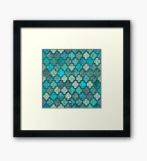 Moroccan Inspired Precious Tile Pattern Framed Print