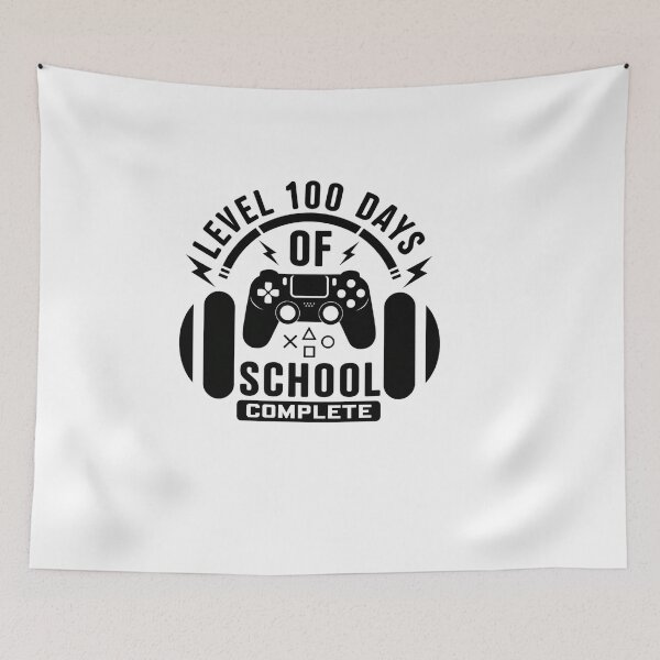 Item preview, level 100 day of school complete – Gaming Theme designed and sold by artcultreone.