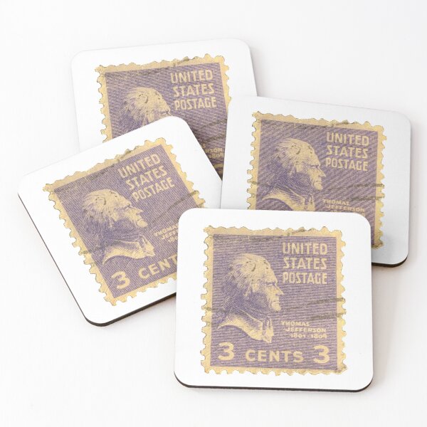 Item preview, Thomas Jefferson Purple Vintage USA Postage Stamp designed and sold by red-amber65.