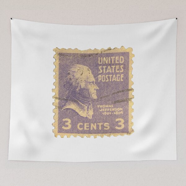 Item preview, Thomas Jefferson Purple Vintage USA Postage Stamp designed and sold by red-amber65.