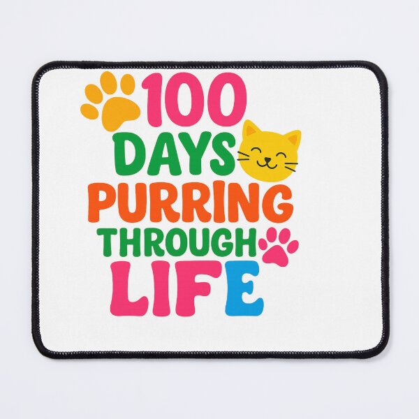 Item preview, 100 days purring through life – Cat School Theme designed and sold by artcultreone.
