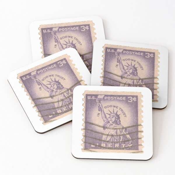 Item preview, In God We Trust Purple Vintage USA Postage Stamp designed and sold by red-amber65.