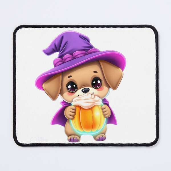 Item preview, Cute Witch Puppy with Pumpkin Spice Latte Halloween designed and sold by BSL-STORE.
