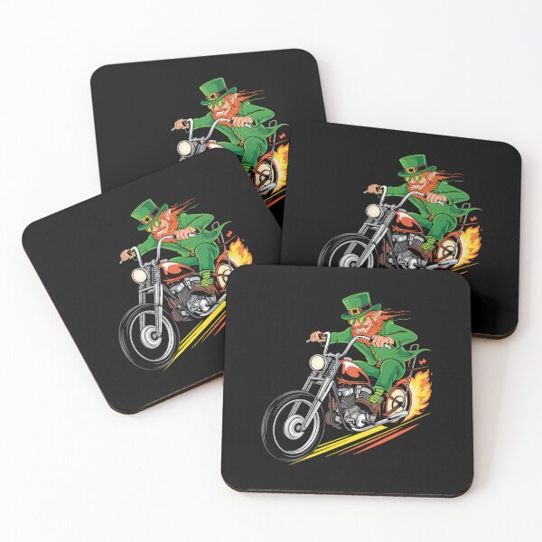 Item preview, Leprechaun Riding Motorcycle Funny St Patricks Day designed and sold by LittleBO5.