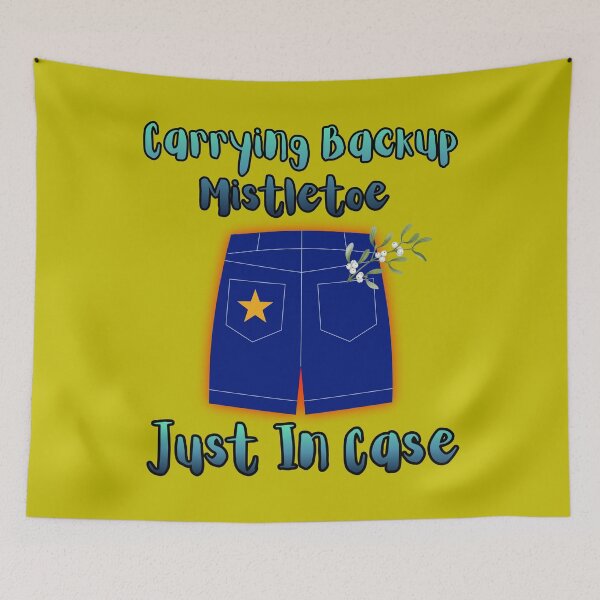 Item preview, Carrying Backup Mistletoe Just In Case Funny Christmas Shorts designed and sold by AnaPixMar.