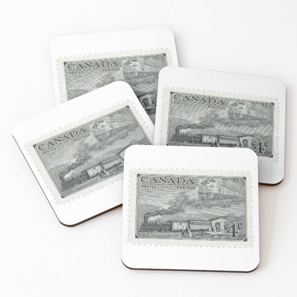 Item preview, Vintage Canada Railways Postage Stamp designed and sold by red-amber65.