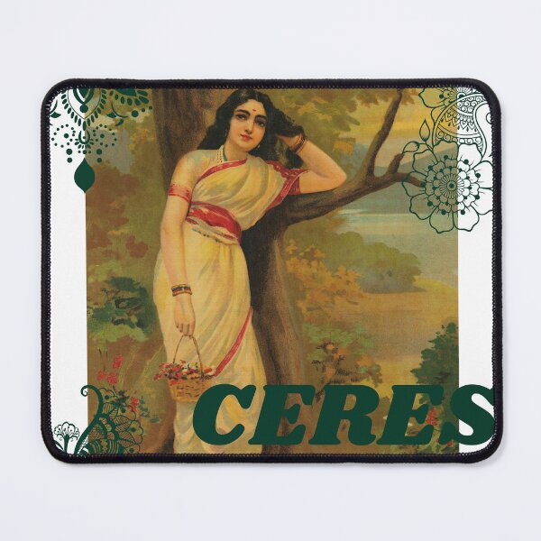 Item preview, Ceres Goddess of Earth Ravi Varma designed and sold by Durgabha Shop.