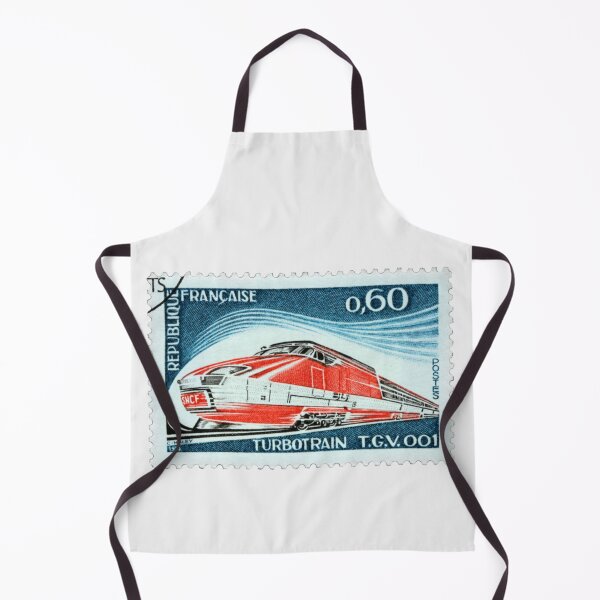 Item preview, Vintage France Turbo Train Postage Stamp designed and sold by red-amber65.