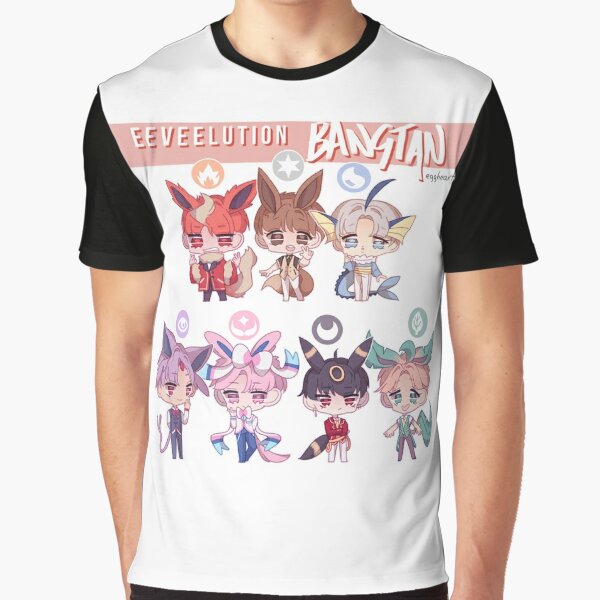 Pokémon - Eevee Evolution Stickers - Youth Short Sleeve Graphic T-Shirt 