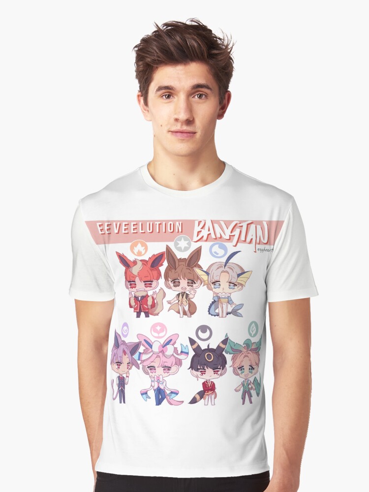 Pokémon - Eevee Evolution Stickers - Youth Short Sleeve Graphic T-Shirt 