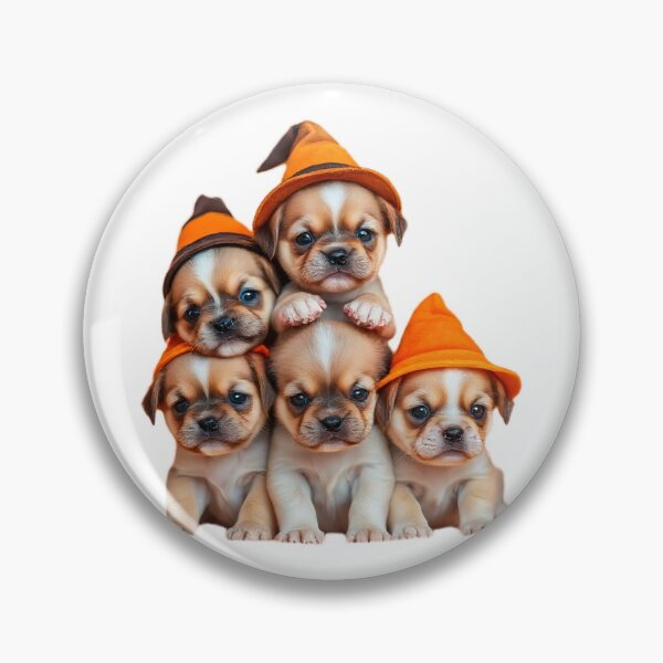Item preview, Candy Corn Puppy Pyramid Halloween Kawaii designed and sold by BSL-STORE.