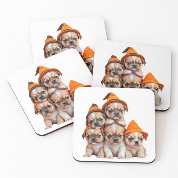 Item preview, Candy Corn Puppy Pyramid Halloween Kawaii designed and sold by BSL-STORE.