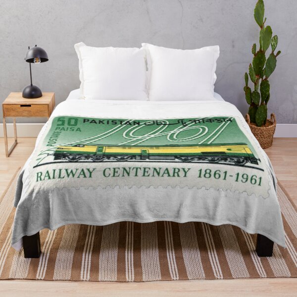 Item preview, Vintage Pakistan Century Railway Postage Stamp designed and sold by red-amber65.