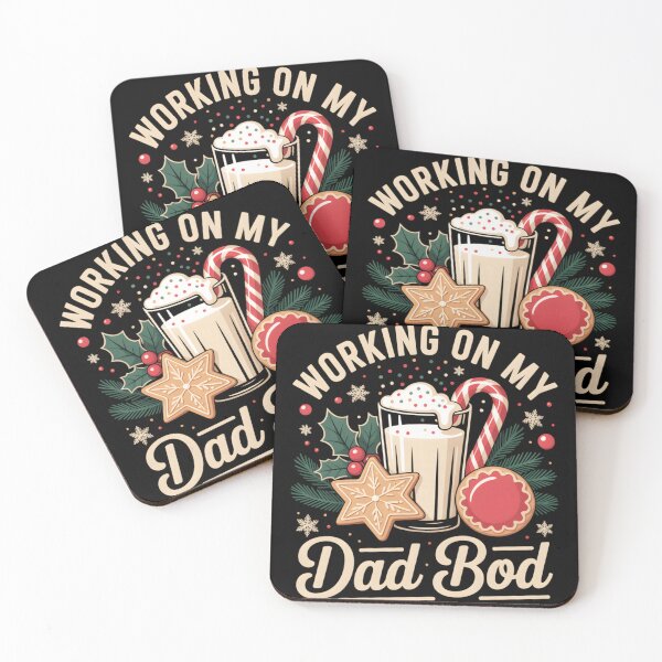 Item preview, Working On My Dad Bod Christmas Eggnog Cookies Holiday Food Graphic designed and sold by DienesAngele.