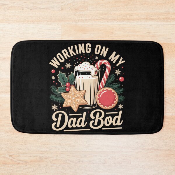 Item preview, Working On My Dad Bod Christmas Eggnog Cookies Holiday Food Graphic designed and sold by DienesAngele.