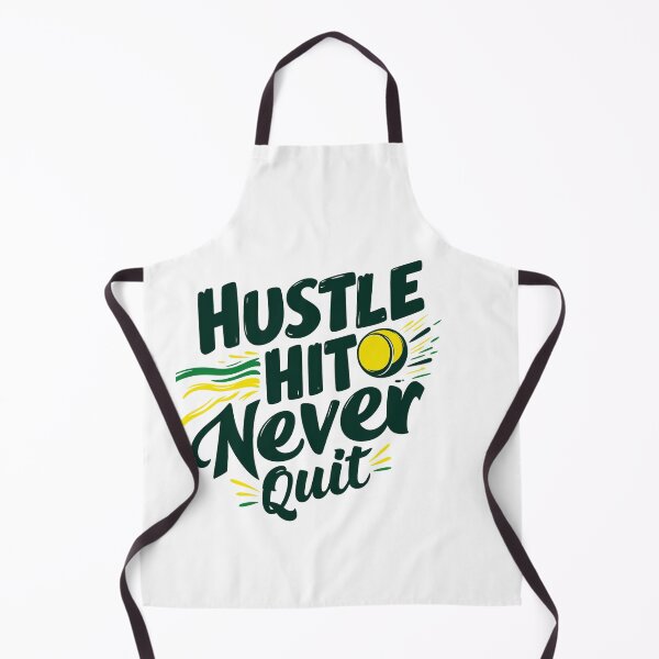 Item preview, hustle hit never quit tennis – Tennis Quote designed and sold by artcultreone.