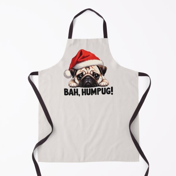 Item preview, Grumpy Pug Christmas "Bah, Humpug!" - Funny Holiday Dog designed and sold by QuirkySpark.