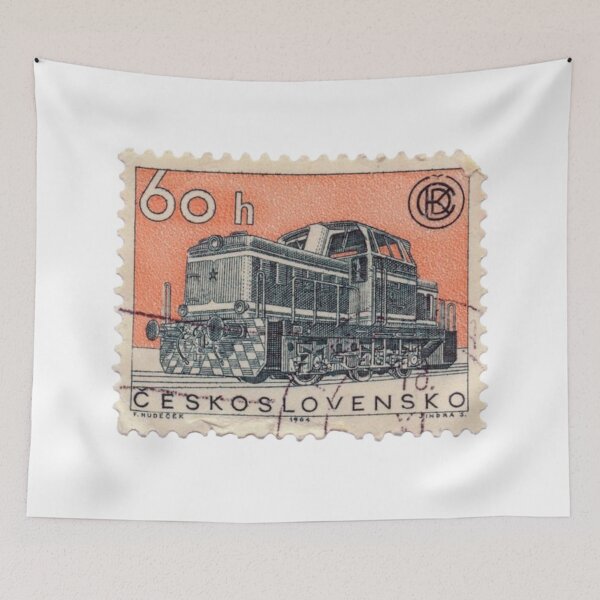 Item preview, Czechoslovakia Railway Train Postage Stamp designed and sold by red-amber65.