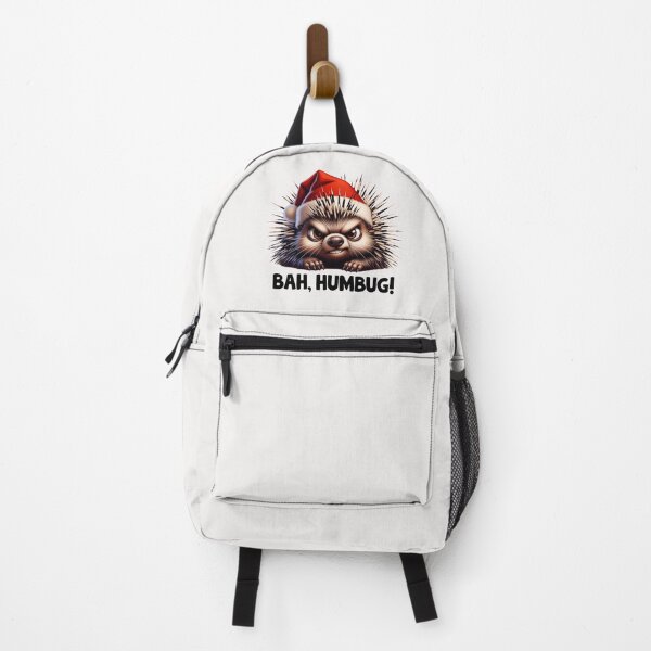 Item preview, Grumpy Porcupine "Bah, Humbug!" - Funny Christmas Animal designed and sold by QuirkySpark.