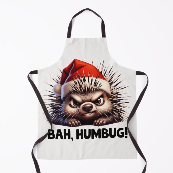 Item preview, Grumpy Porcupine "Bah, Humbug!" - Funny Christmas Animal designed and sold by QuirkySpark.