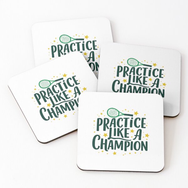 Item preview, practice like a champion tennis – Tennis Quote designed and sold by artcultreone.